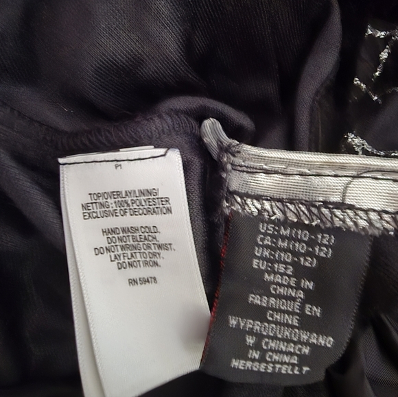 Girls Black and White Spider Web Witch Costume - Picture 5 of 6